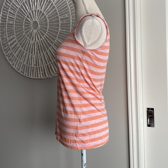 Bench - Peach / Coral Striped Classic Racerback Tank Top - Picture 4 of 9